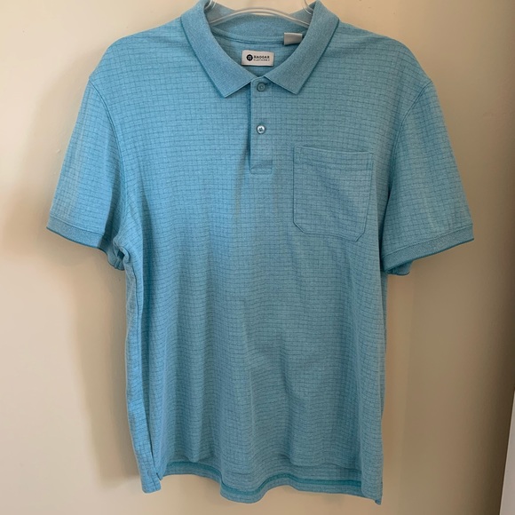HAGGAR-2 Front Pocket Polos, Size Medium - Picture 2 of 14